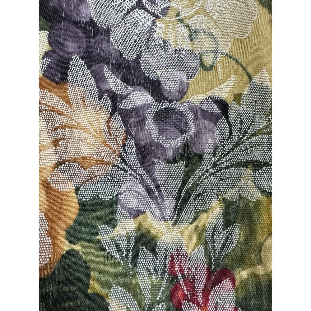 Floral Fruit Jacquard Cloth Napkins Set 6 ~18.5
